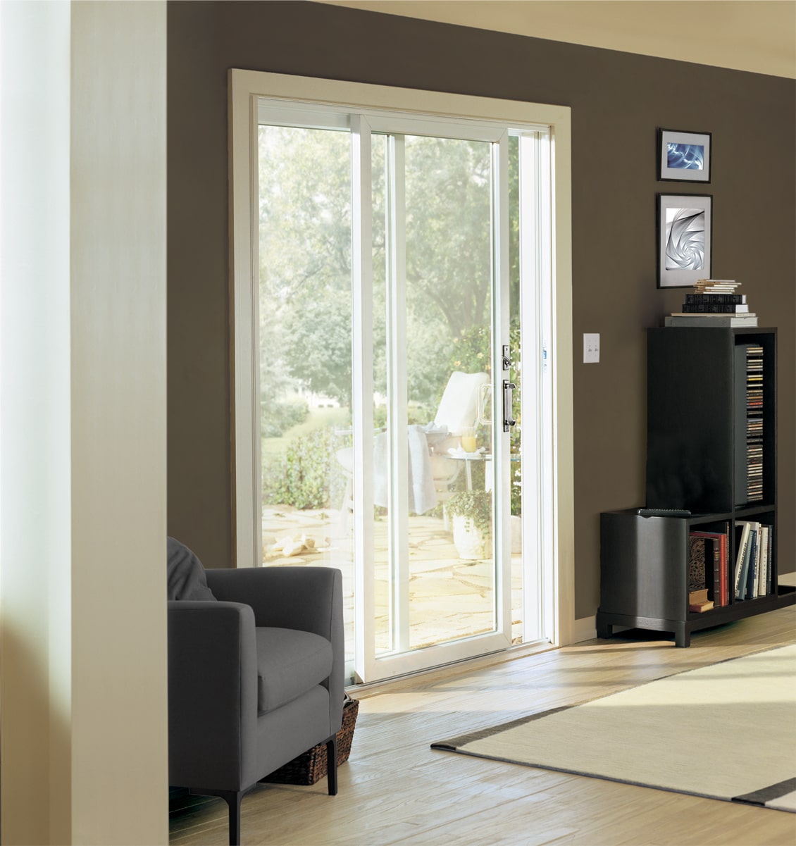 Patio door from inside of house
